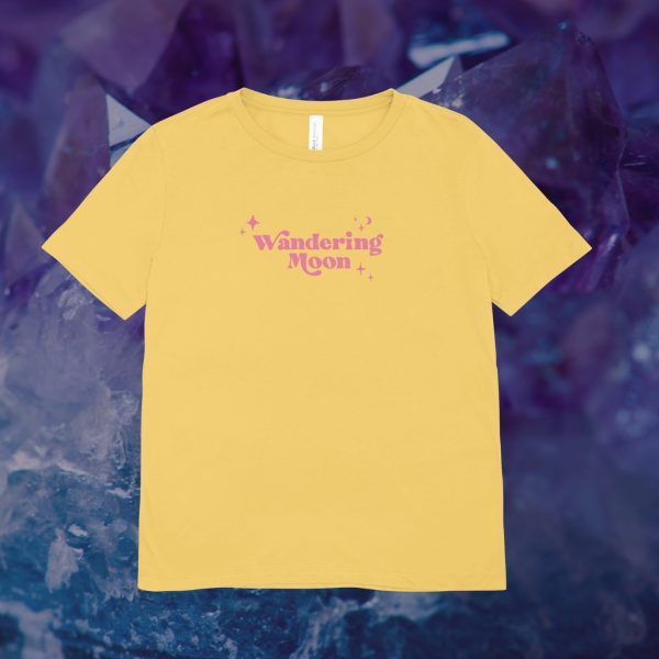 Wandering Moon T-shirt Yellow with Barbie Pink