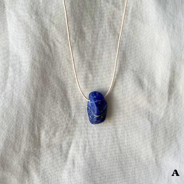 Sodalite Crystal Minimal Necklace Blue Gemstone Layering Necklace Adjustable Healing Gift - Image 9