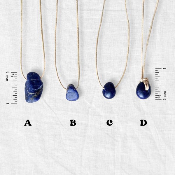 Sodalite Crystal Minimal Necklace Blue Gemstone Layering Necklace Adjustable Healing Gift - Image 5