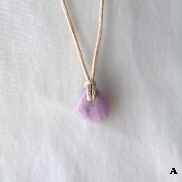 Lilac Lepidolite Necklace Crystal Minimal Necklace Purple Gemstone Layering Necklace Adjustable - Image 12