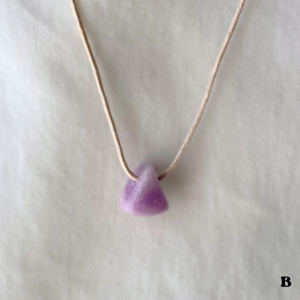 Lilac Lepidolite Necklace Crystal Minimal Necklace Purple Gemstone Layering Necklace Adjustable - Image 11