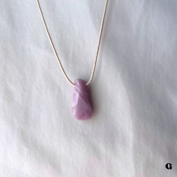 Lilac Lepidolite Necklace Crystal Minimal Necklace Purple Gemstone Layering Necklace Adjustable - Image 6